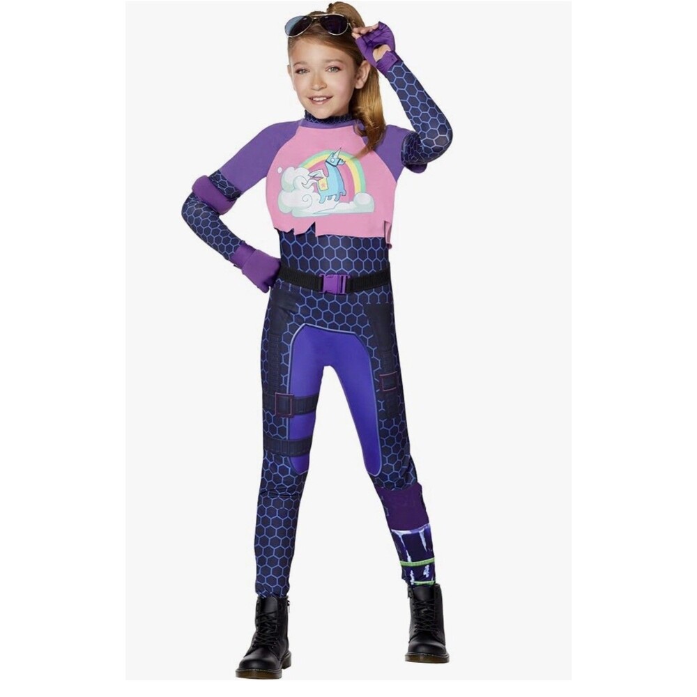 Fortnite Brite B Girls Halloween Costume Size Large 12-14 Years New